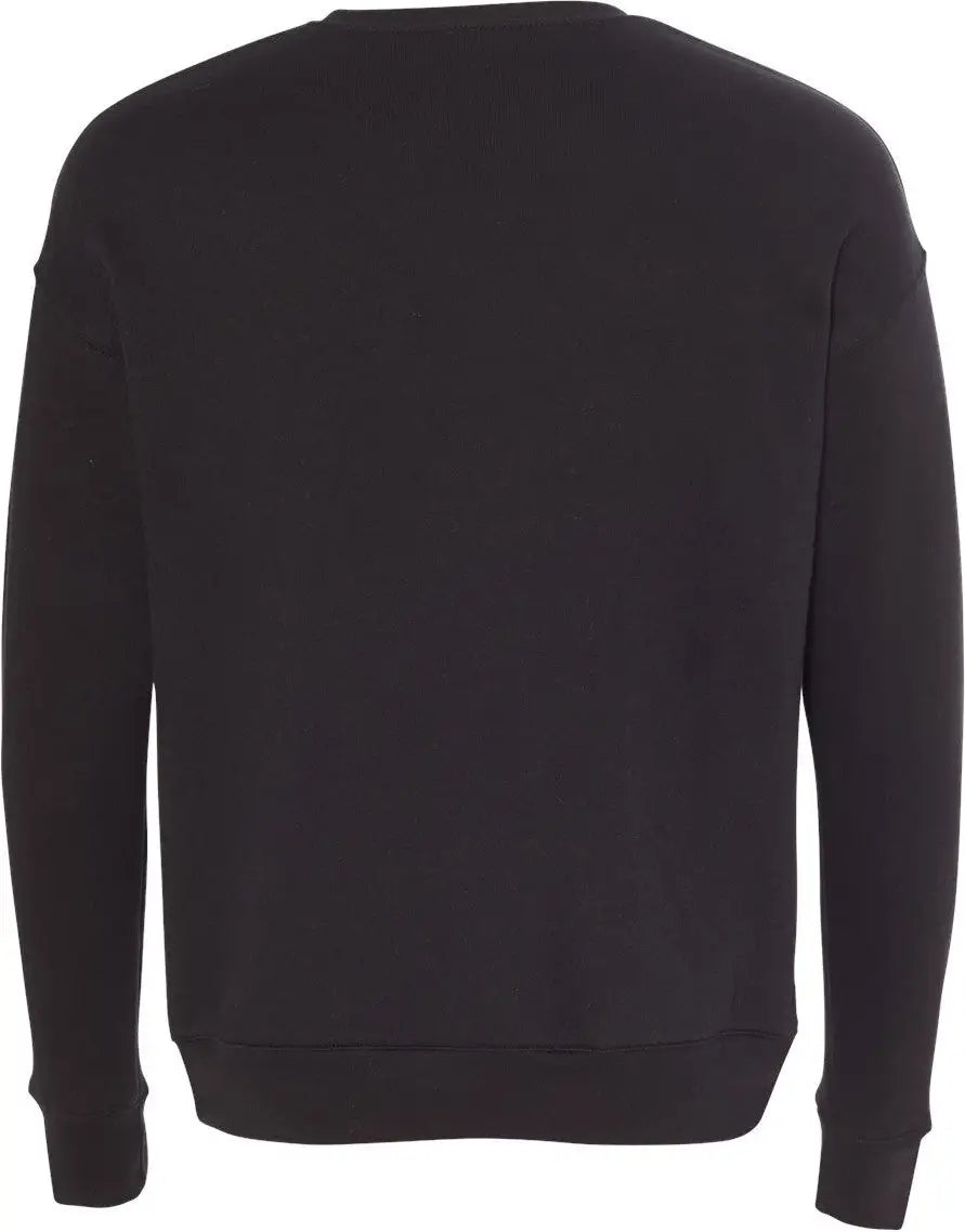 Bella + Canvas 3945 Sponge Fleece Drop Shoulder Crewneck Sweatshirt - Black