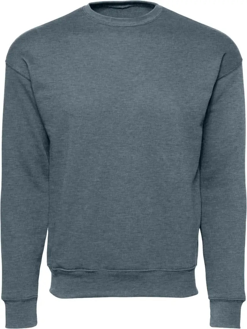 Bella + Canvas 3945 Sponge Fleece Drop Shoulder Crewneck Sweatshirt - Heather Slate - Dark Gray / Xs