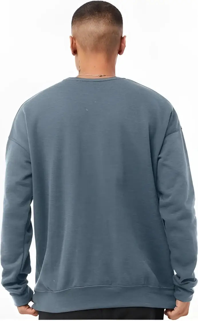 Bella + Canvas 3945 Sponge Fleece Drop Shoulder Crewneck Sweatshirt - Heather Slate