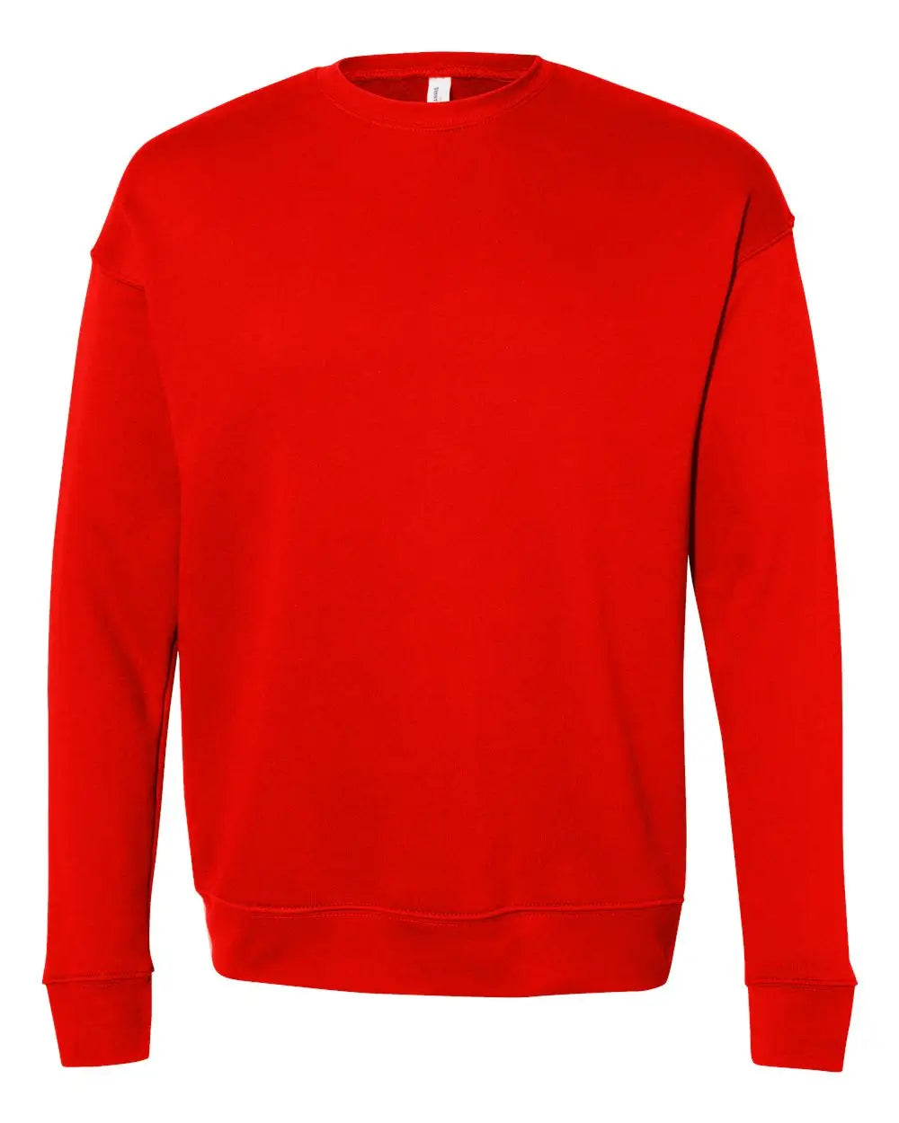 Bella + Canvas 3945 Sponge Fleece Drop Shoulder Crewneck Sweatshirt - Poppy - Orange / Xs