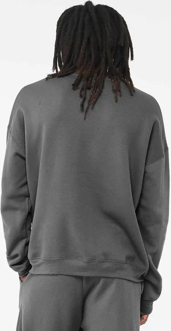 Bella + Canvas 3945 Sponge Fleece Drop Shoulder Crewneck Sweatshirt - Asphalt