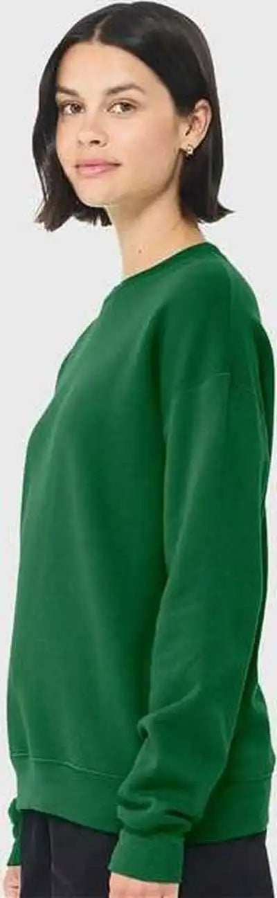 Bella + Canvas 3945 Sponge Fleece Drop Shoulder Crewneck Sweatshirt - Kelly