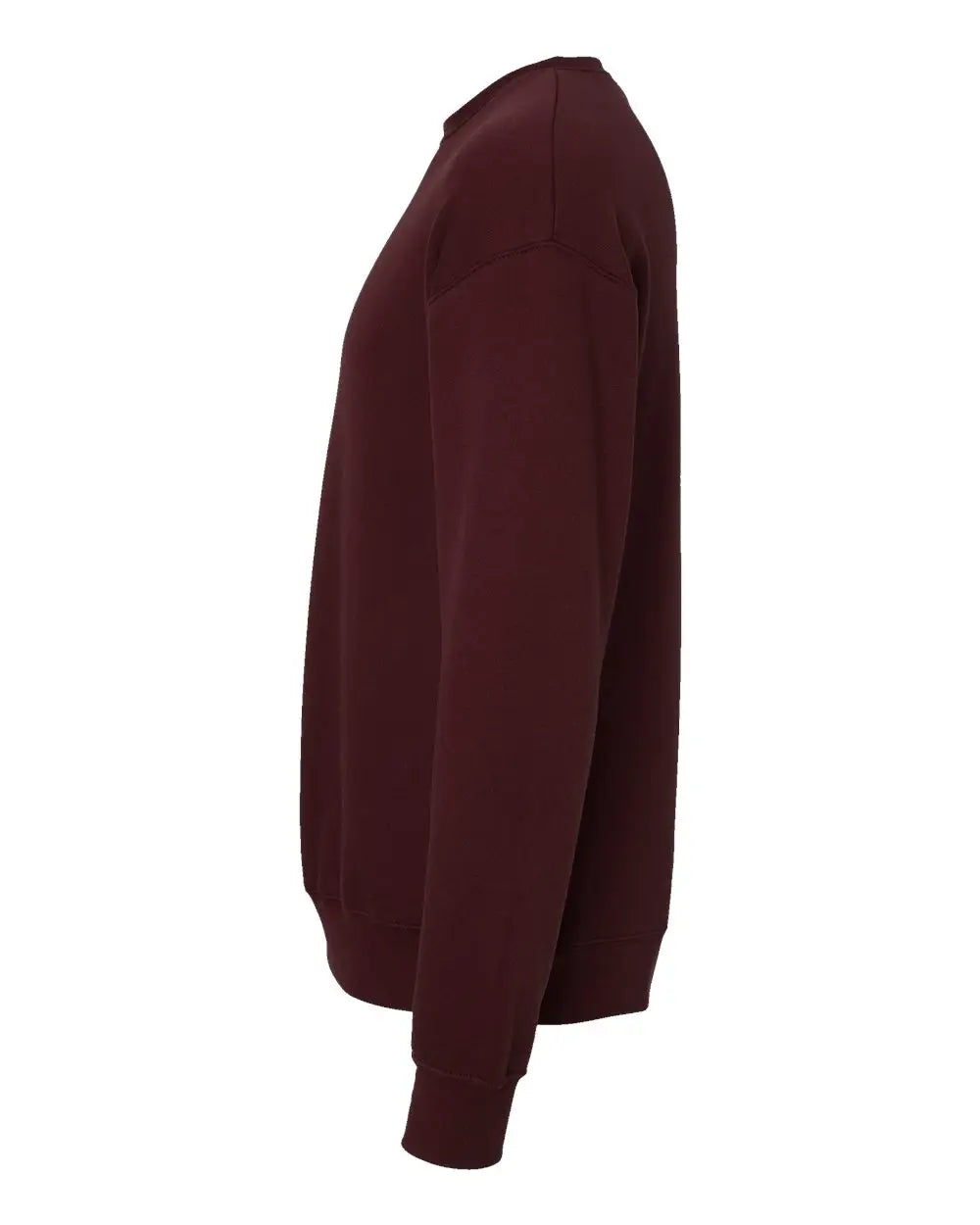 Bella + Canvas 3945 Sponge Fleece Drop Shoulder Crewneck Sweatshirt - Maroon