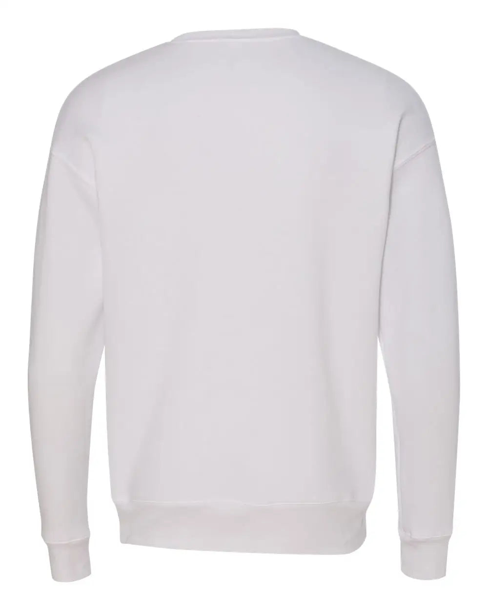 Bella + Canvas 3945 Sponge Fleece Drop Shoulder Crewneck Sweatshirt - White