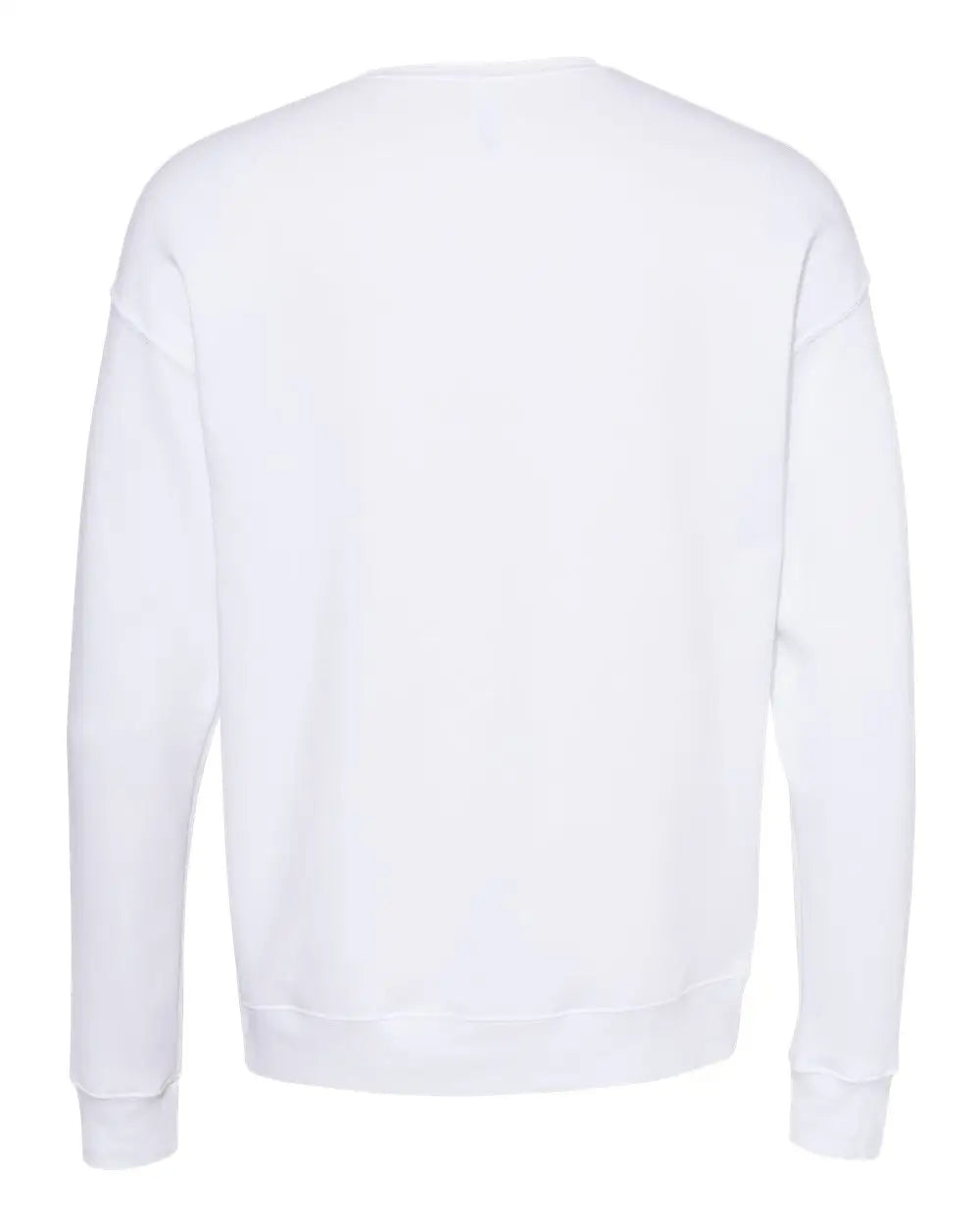 Bella + Canvas 3945 Sponge Fleece Drop Shoulder Crewneck Sweatshirt - Dtg White - Xs