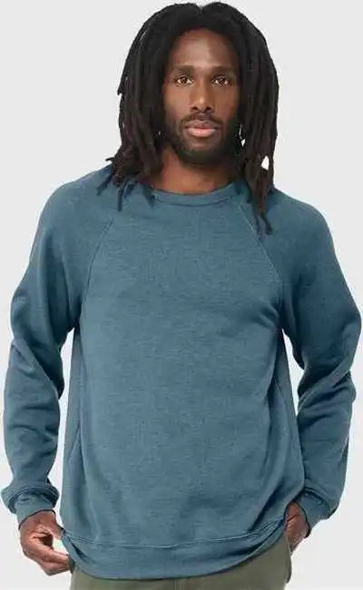 Bella + Canvas 3945 Sponge Fleece Drop Shoulder Crewneck Sweatshirt Heather Deep Teal