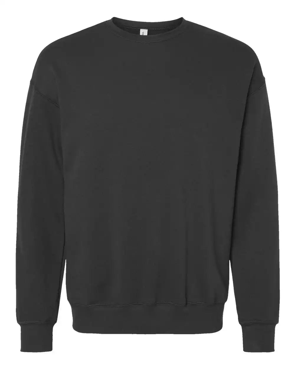 Bella + Canvas 3945 Sponge Fleece Drop Shoulder Crewneck Sweatshirt - Dark Grey - Xs