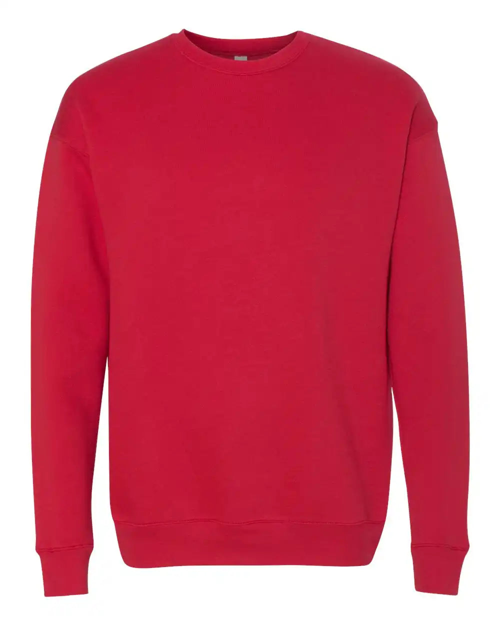 Bella + Canvas 3945 Sponge Fleece Drop Shoulder Crewneck Sweatshirt - Red - Xs