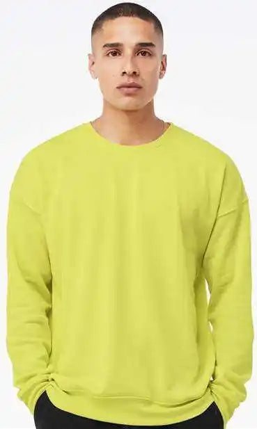 Bella + Canvas 3945 Unisex Sponge Fleece Drop Shoulder Crewneck Sweatshirt Strobe