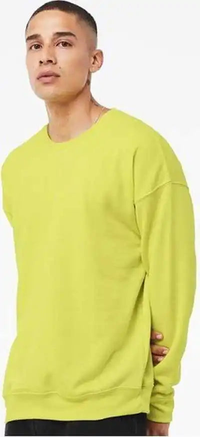 Bella + Canvas 3945 Unisex Sponge Fleece Drop Shoulder Crewneck Sweatshirt Strobe