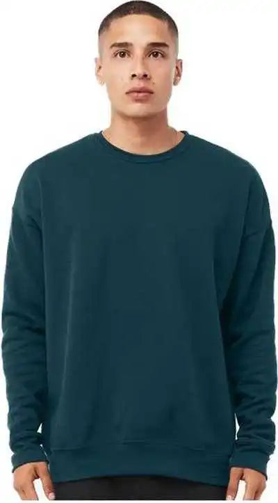 Bella + Canvas 3945 Unisex Sponge Fleece Drop Shoulder Crewneck Sweatshirt Atlantic