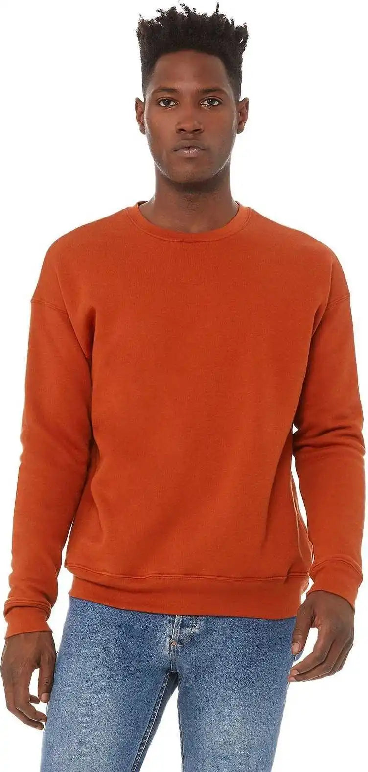Bella + Canvas 3945 Unisex Sponge Fleece Drop Shoulder Sweatshirt Brick