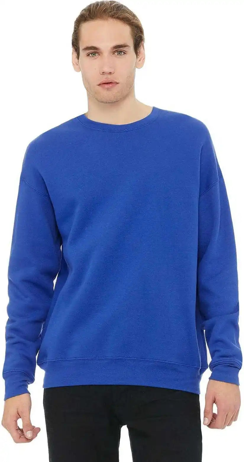 Bella + Canvas 3945 Unisex Sponge Fleece Drop Shoulder Sweatshirt True Royal