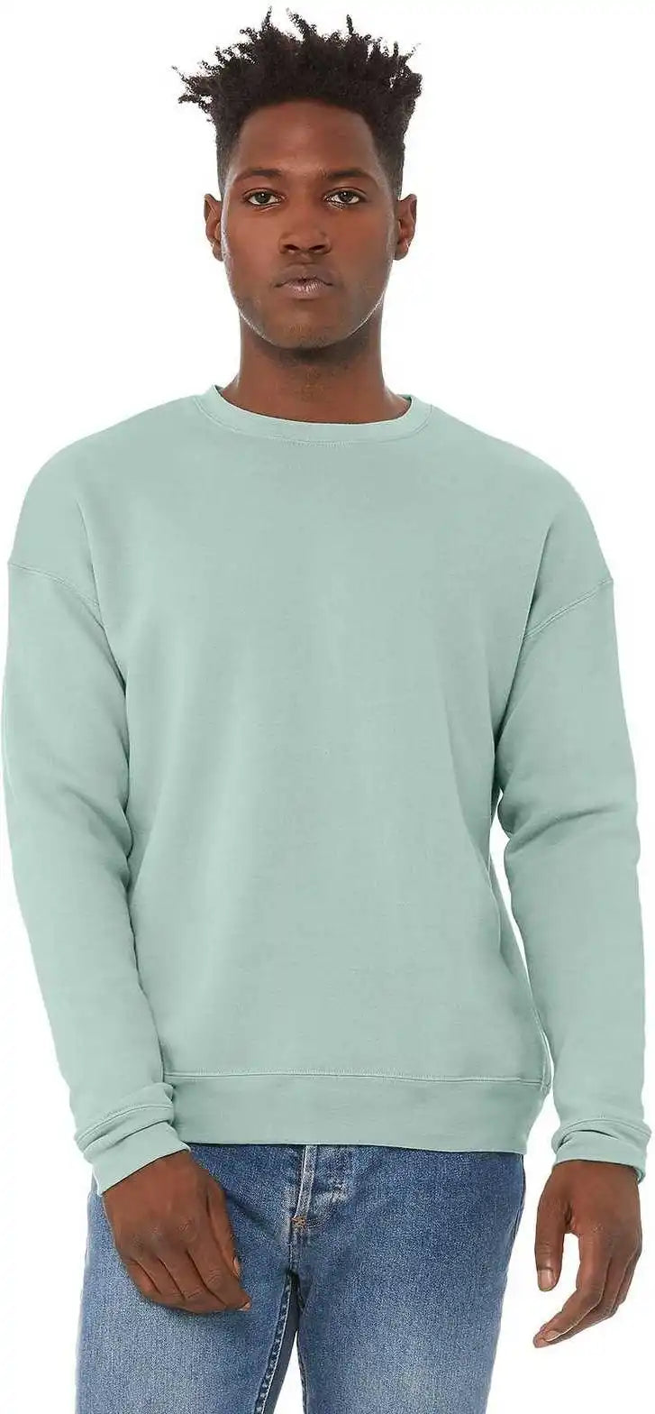 Bella + Canvas 3945 Unisex Sponge Fleece Drop Shoulder Sweatshirt Dusty Blue