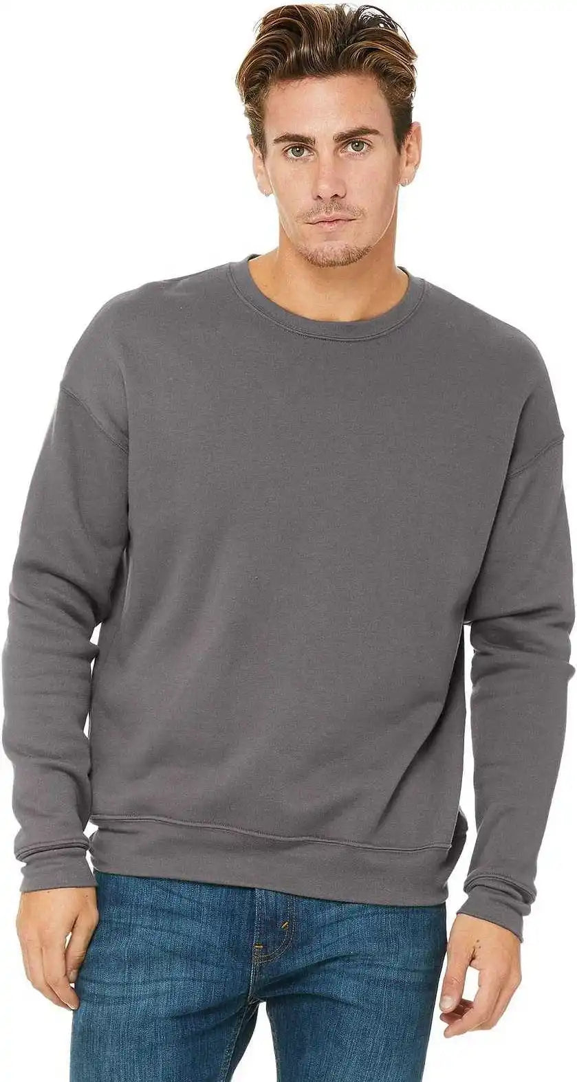 Bella + Canvas 3945 Unisex Sponge Fleece Drop Shoulder Sweatshirt Storm