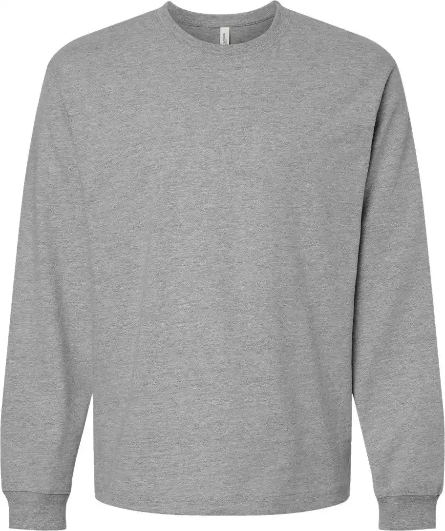 Bella + Canvas 4651 7.5 Oz Heavyweight Long Sleeve Tee - Athletic Heather - Xs