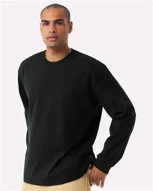Bella + Canvas 4651 7.5 Oz Heavyweight Long Sleeve Tee - Black