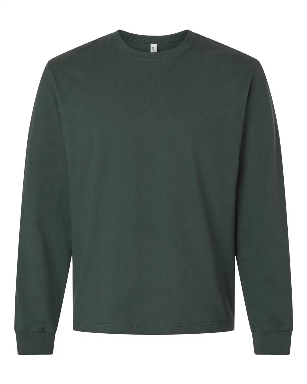 Bella + Canvas 4651 7.5 Oz Heavyweight Long Sleeve Tee - Hunter Green - Adult Xs