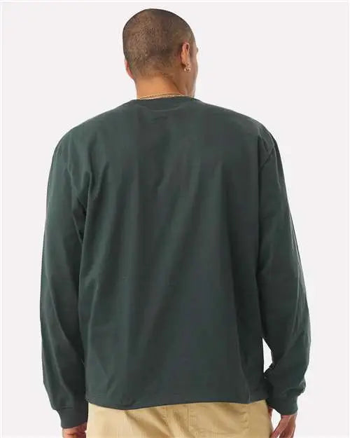 Bella + Canvas 4651 7.5 Oz Heavyweight Long Sleeve Tee - Hunter Green
