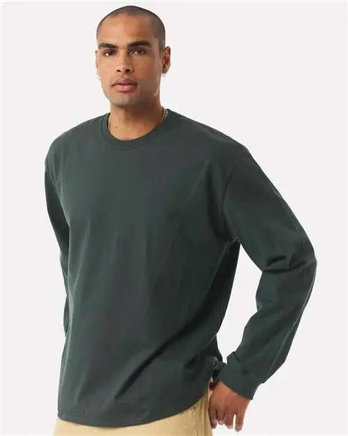 Bella + Canvas 4651 7.5 Oz Heavyweight Long Sleeve Tee - Hunter Green