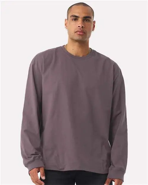 Bella + Canvas 4651 7.5 Oz Heavyweight Long Sleeve Tee - Purple Storm
