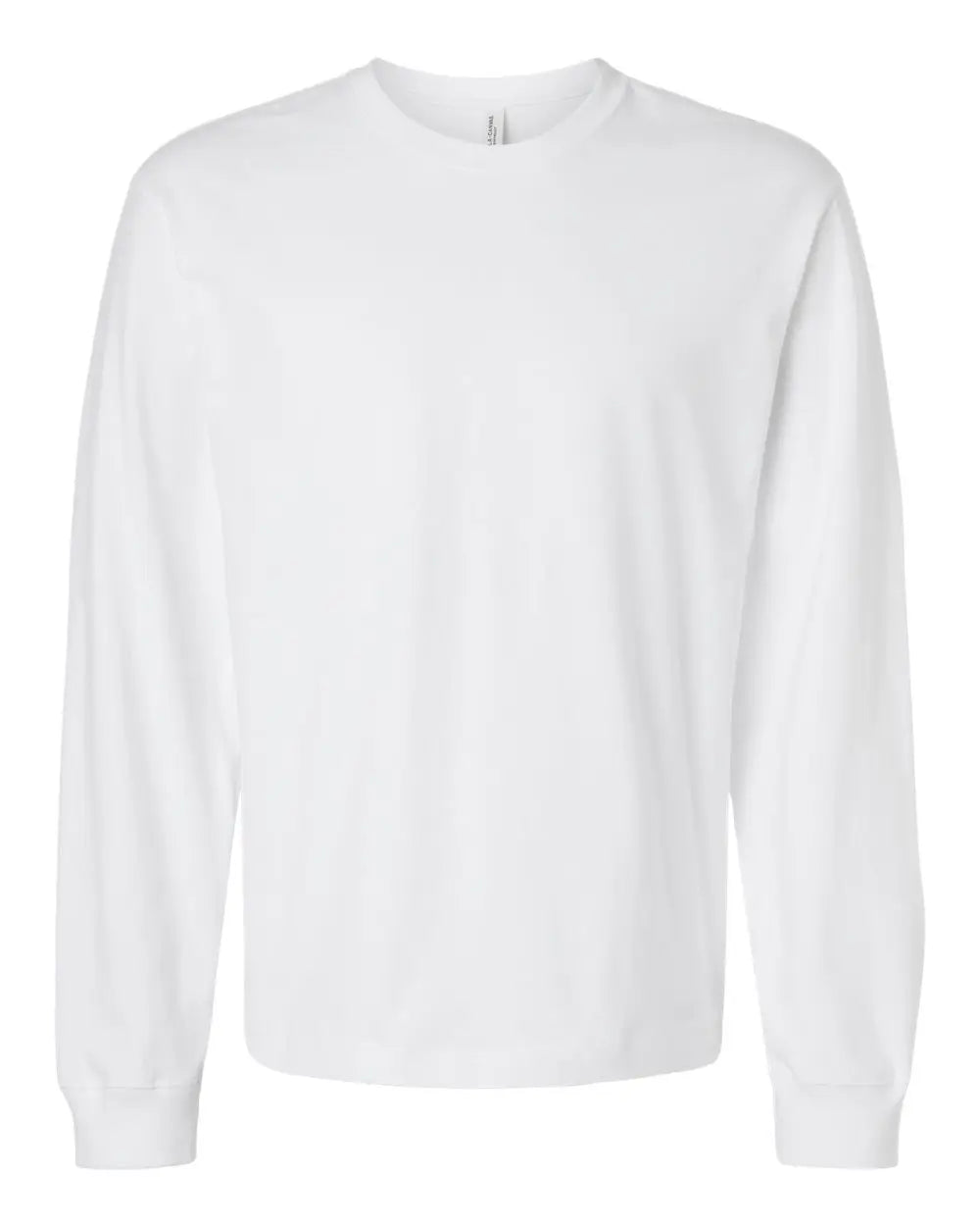 Bella + Canvas 4651 7.5 Oz Heavyweight Long Sleeve Tee - White - Adult Xs