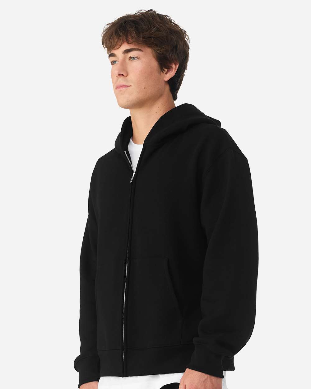 Bella + Canvas 4739 Unisex 10 Oz Full-zip Hoodie Sweatshirt - Black