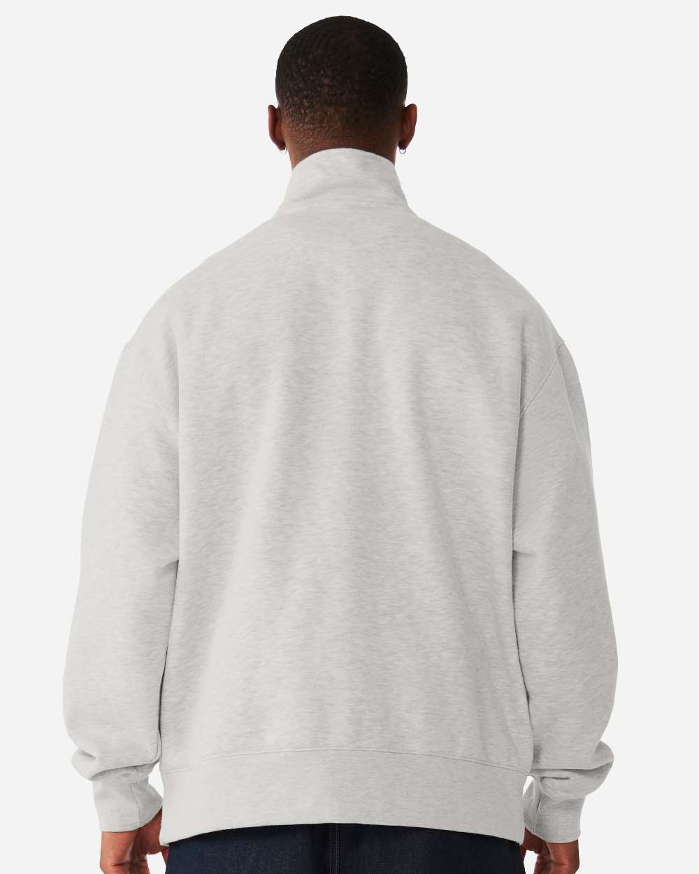 Bella + Canvas 4740 Unisex 10 Oz Quarter-zip Pullover Sweatshirt - Vintage Heather Grey