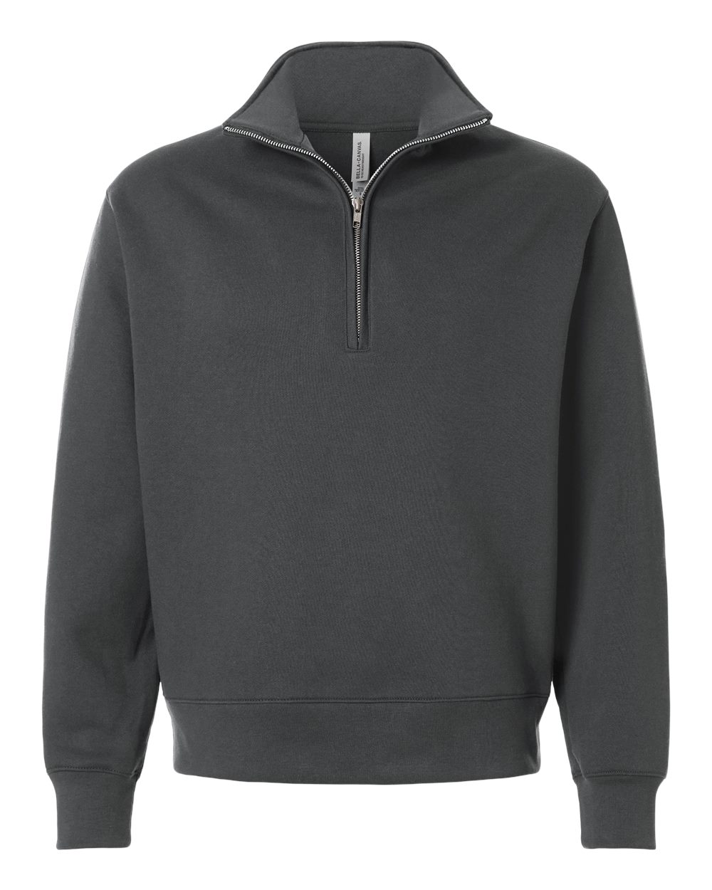 Bella + Canvas 4740 Unisex 10 Oz Quarter-zip Pullover Sweatshirt - Asphalt