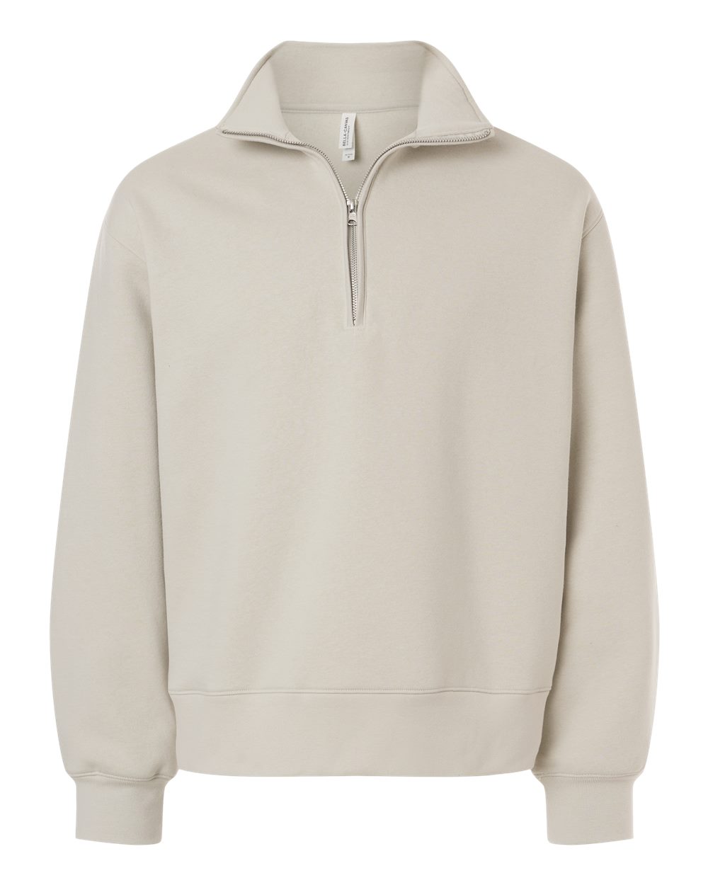 Bella + Canvas 4740 Unisex 10 Oz Quarter-zip Pullover Sweatshirt - Dust