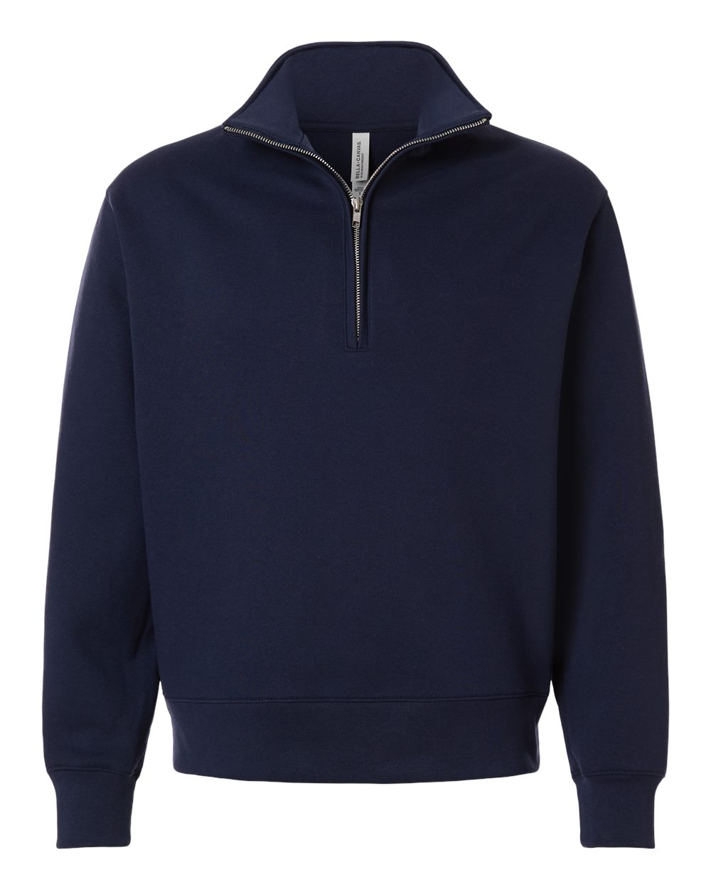 Bella + Canvas 4740 Unisex 10 Oz Quarter-zip Pullover Sweatshirt - Navy
