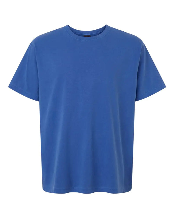 Canvas 4810GD Unisex Washed Royal Blue Tee - HIT a Double