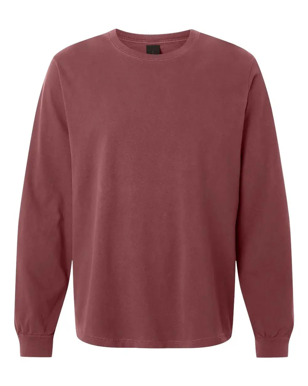 Bella + Canvas 4851gd Unisex Heavyweight Garment-dyed Long Sleeve Tee - Washed Maroon - Adult Xs
