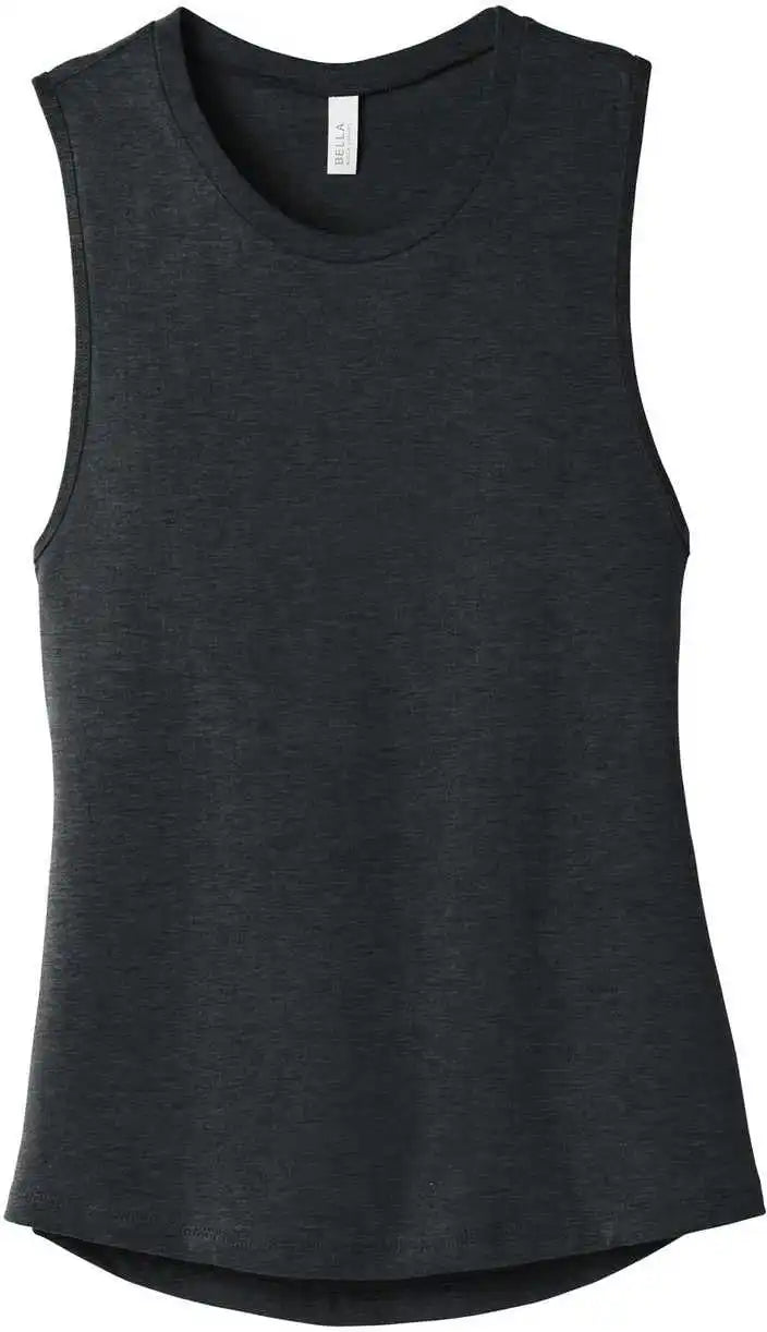 Bella + Canvas 6003 Women’s Jersey Muscle Tank Dark Gray Heather