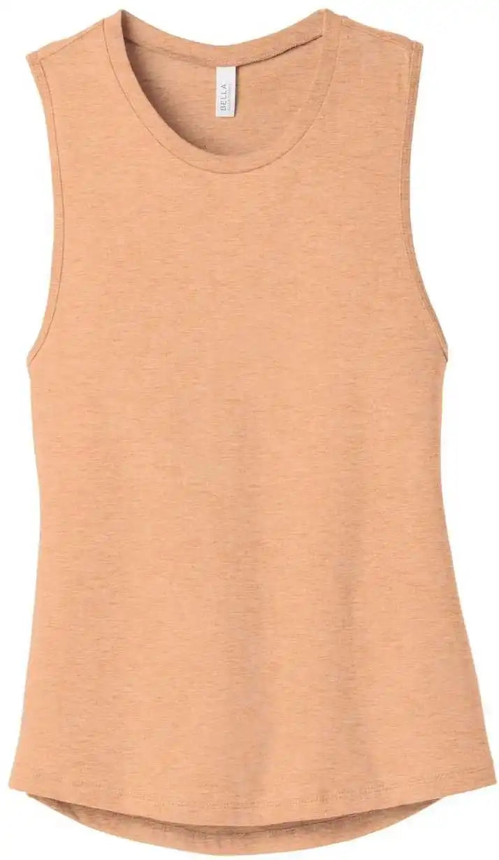 Bella + Canvas 6003 Women’s Jersey Muscle Tank Heather Peach