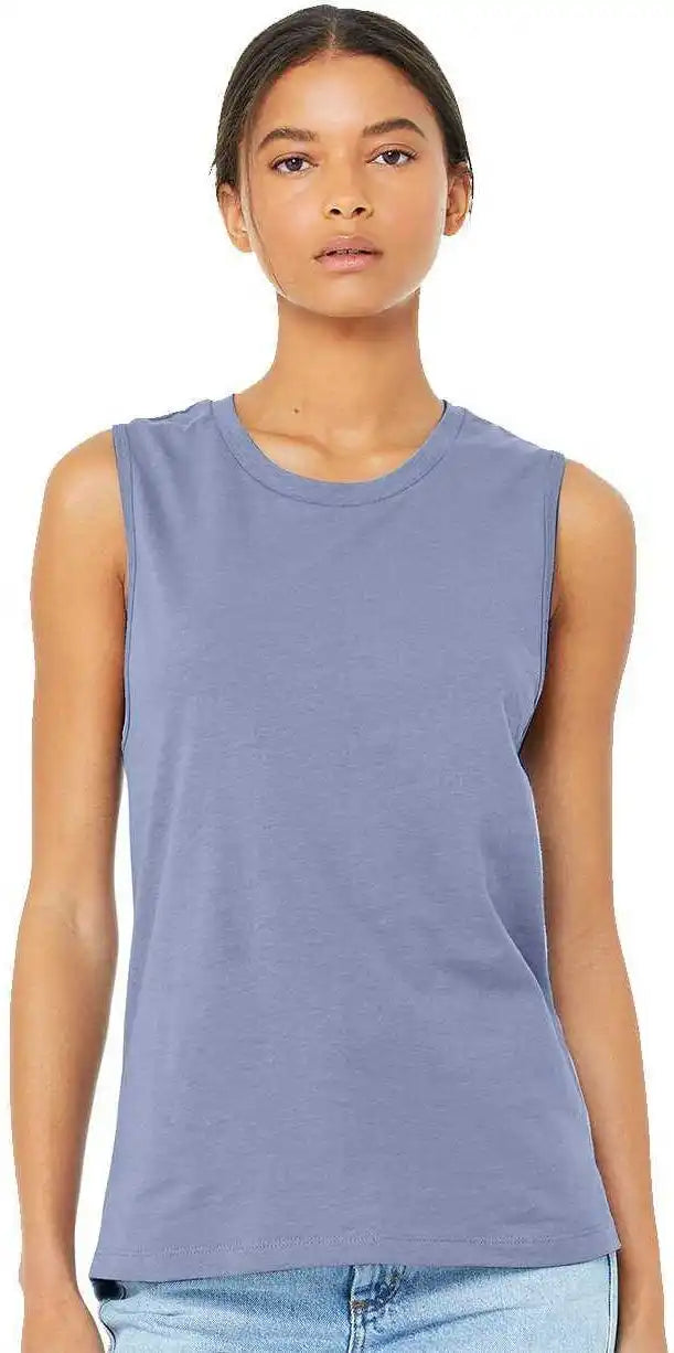 Bella + Canvas 6003 Women’s Jersey Muscle Tank Lavender Blue