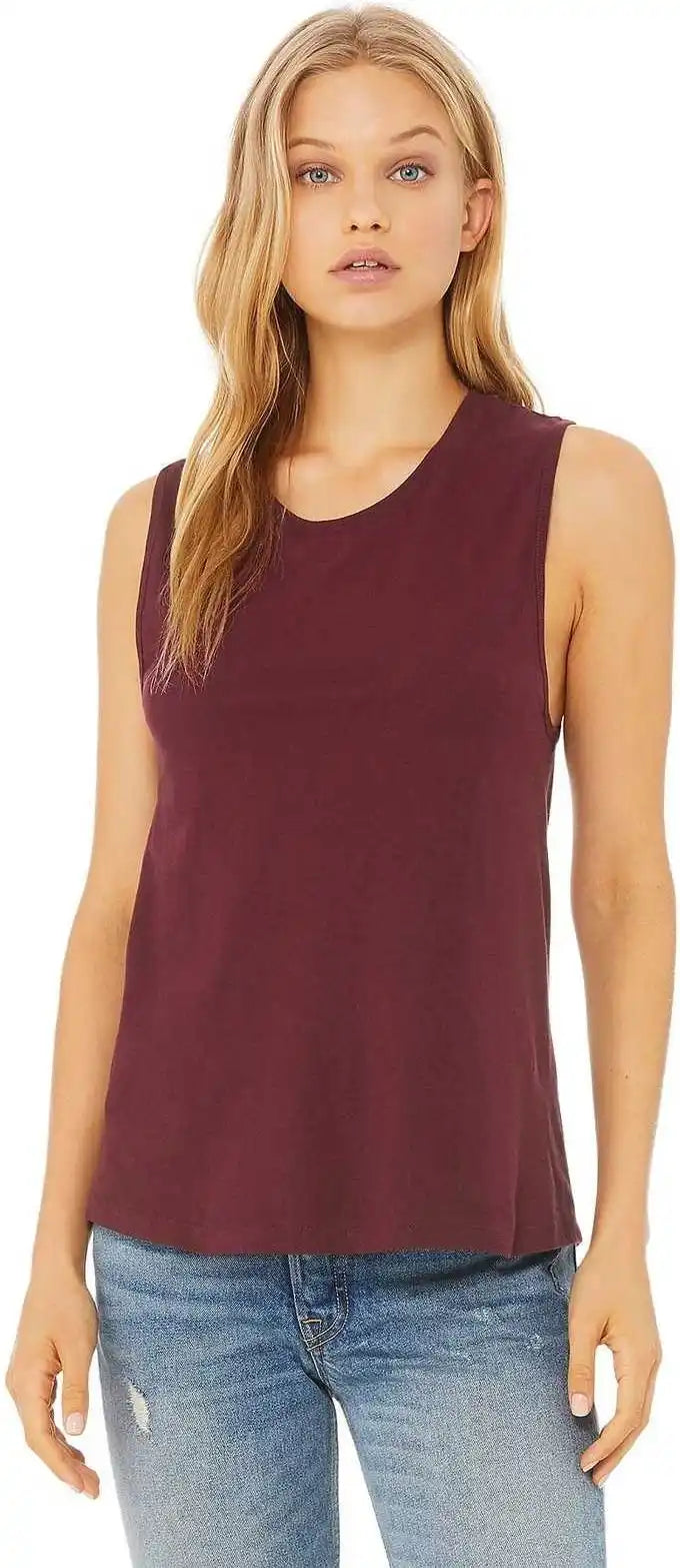 Bella + Canvas 6003 Women’s Jersey Muscle Tank Maroon