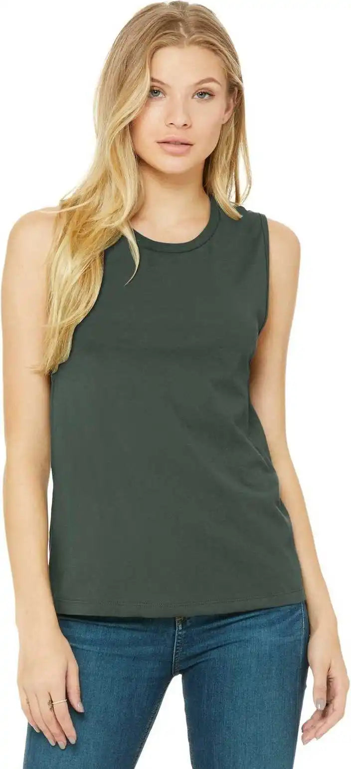 Bella + Canvas 6003 Women’s Jersey Muscle Tank Military Green
