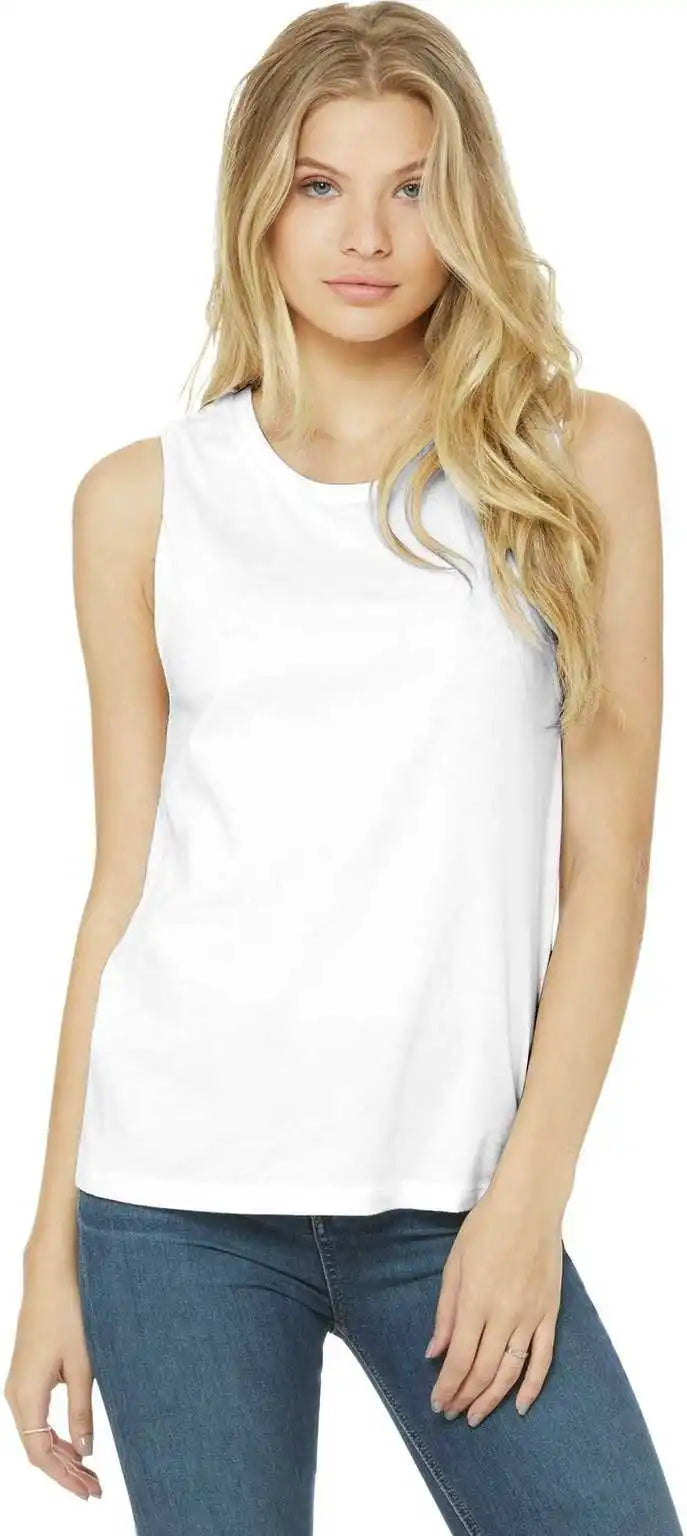 Bella + Canvas 6003 Women’s Jersey Muscle Tank White