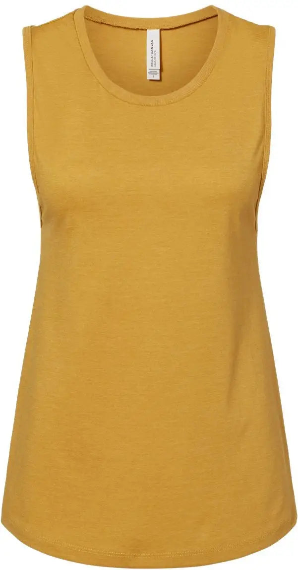 Bella + Canvas 6003b Women’s Jersey Muscle Tank - 6003 - Heather Mustard - Ladies s