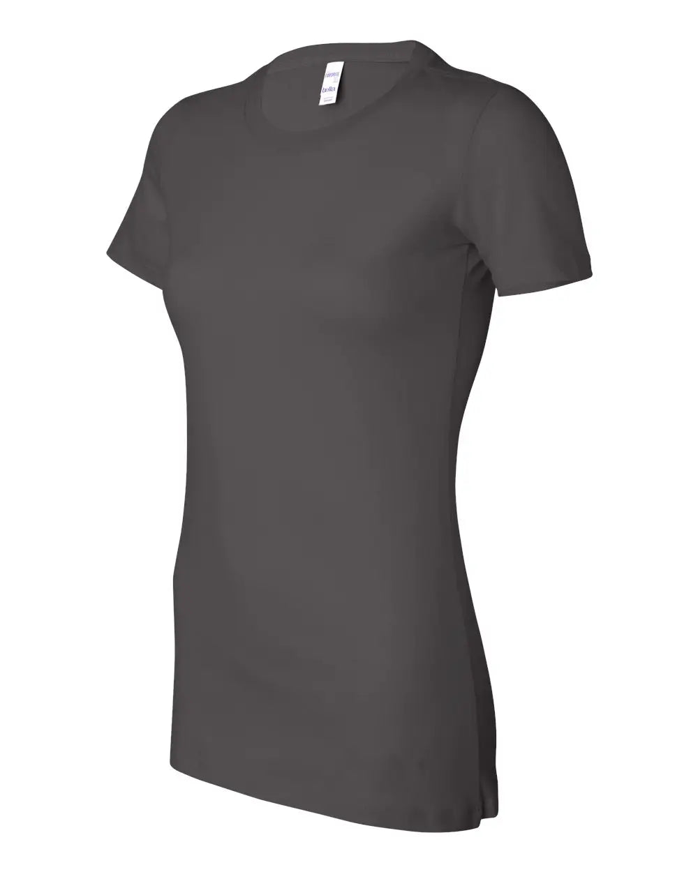 Bella + Canvas 6004 Women’s Slim Fit Tee - Asphalt - Dark Gray / s