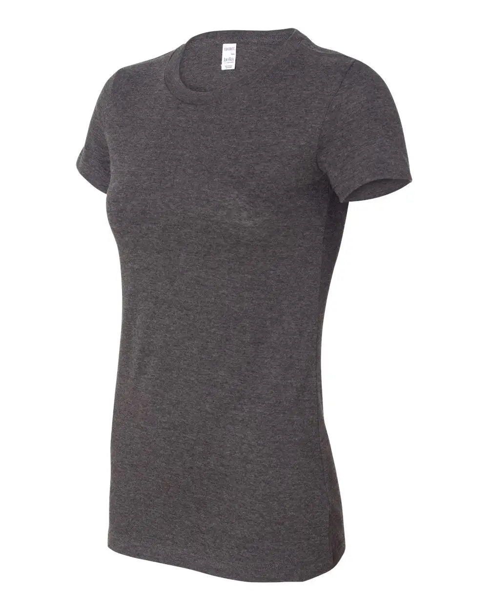 Bella + Canvas 6004 Women’s Slim Fit Tee - Dark Grey Heather - Gray / s