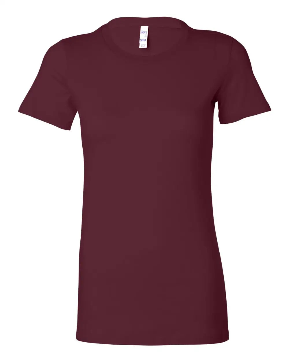 Bella + Canvas 6004 Women’s Slim Fit Tee - Maroon - s