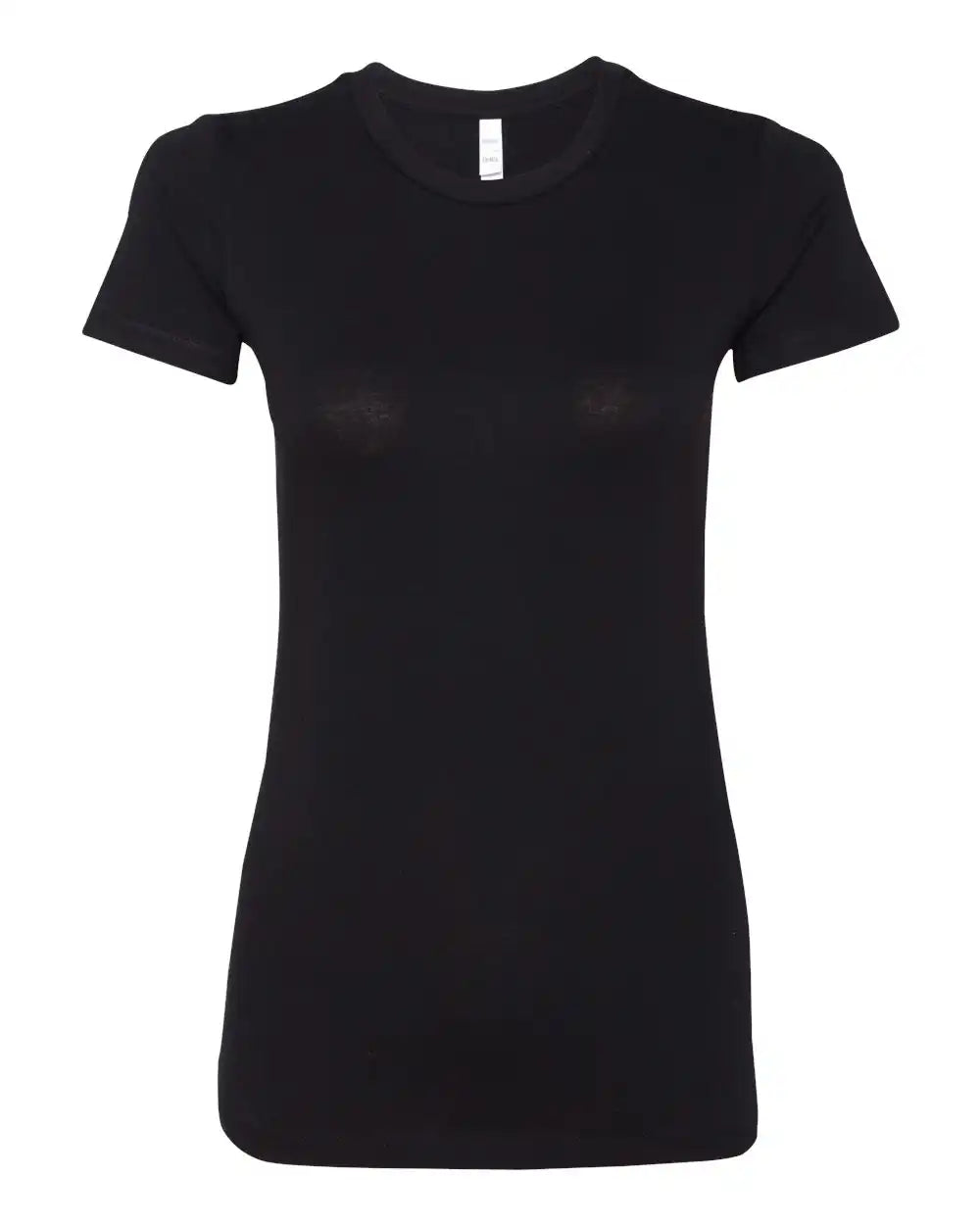 Bella + Canvas 6004 Women’s Slim Fit Tee - Solid Black Blend - s