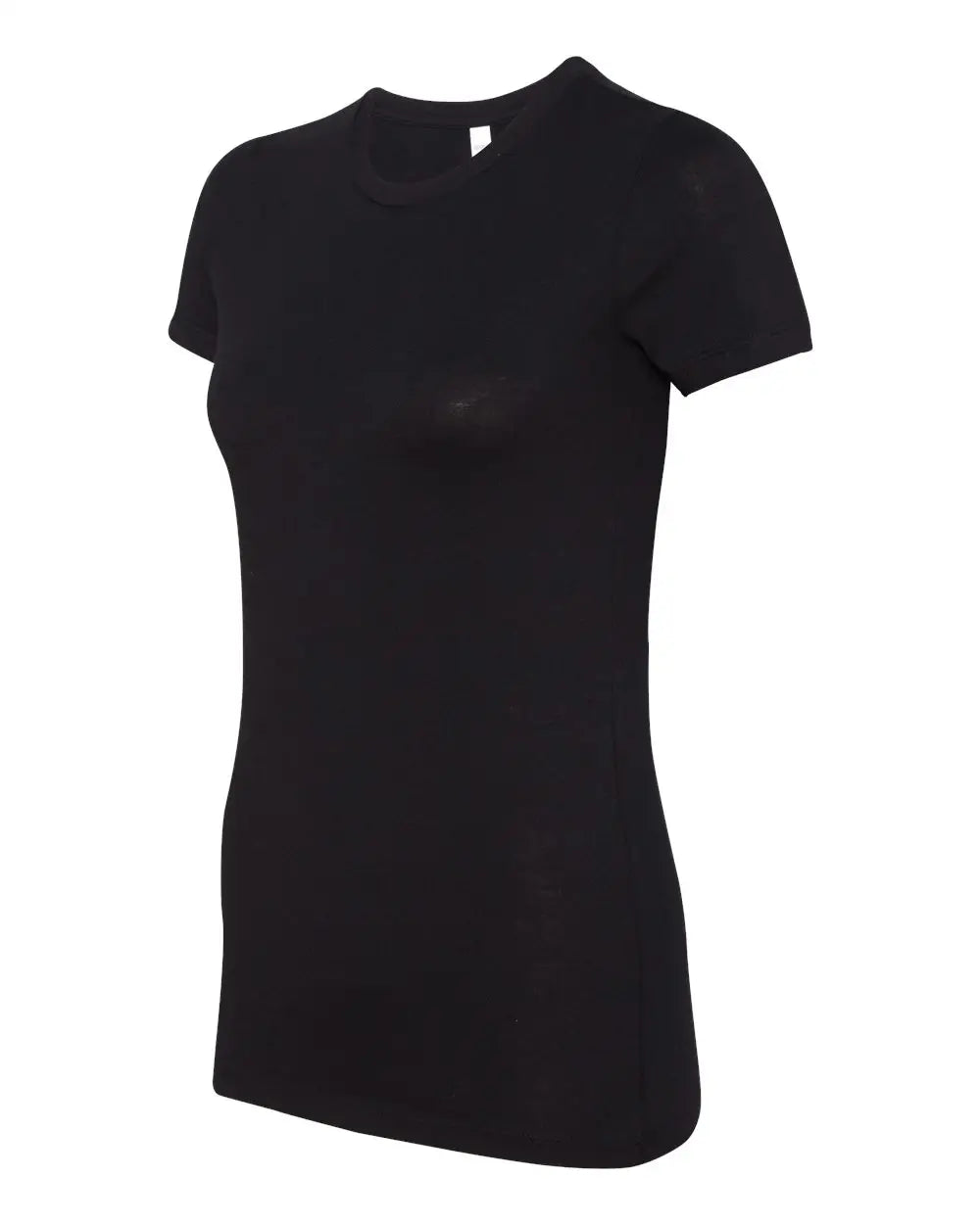 Bella + Canvas 6004 Women’s Slim Fit Tee - Solid Black Blend
