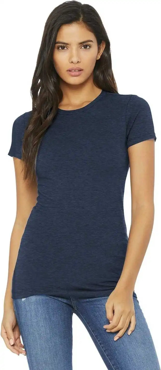 Bella + Canvas 6004 Women’s the Favorite Tee - Heather Navy