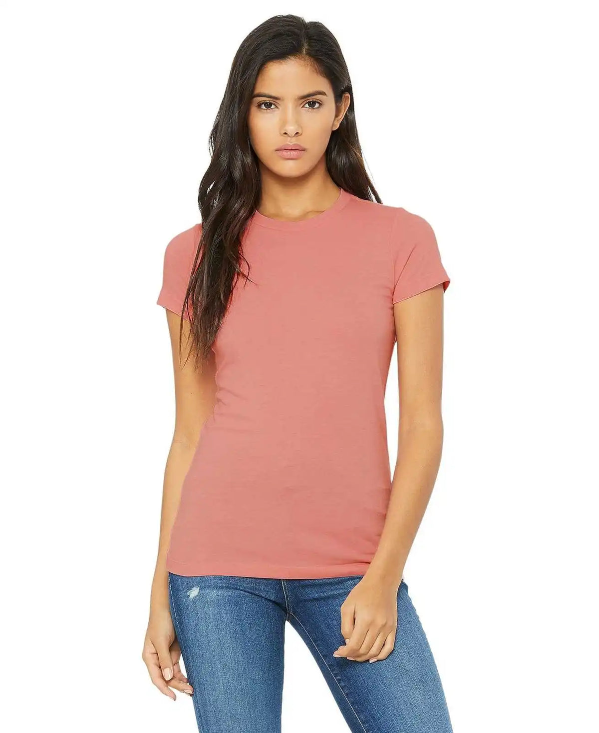 Bella + Canvas 6004 Women’s the Favorite Tee - Heather Pink