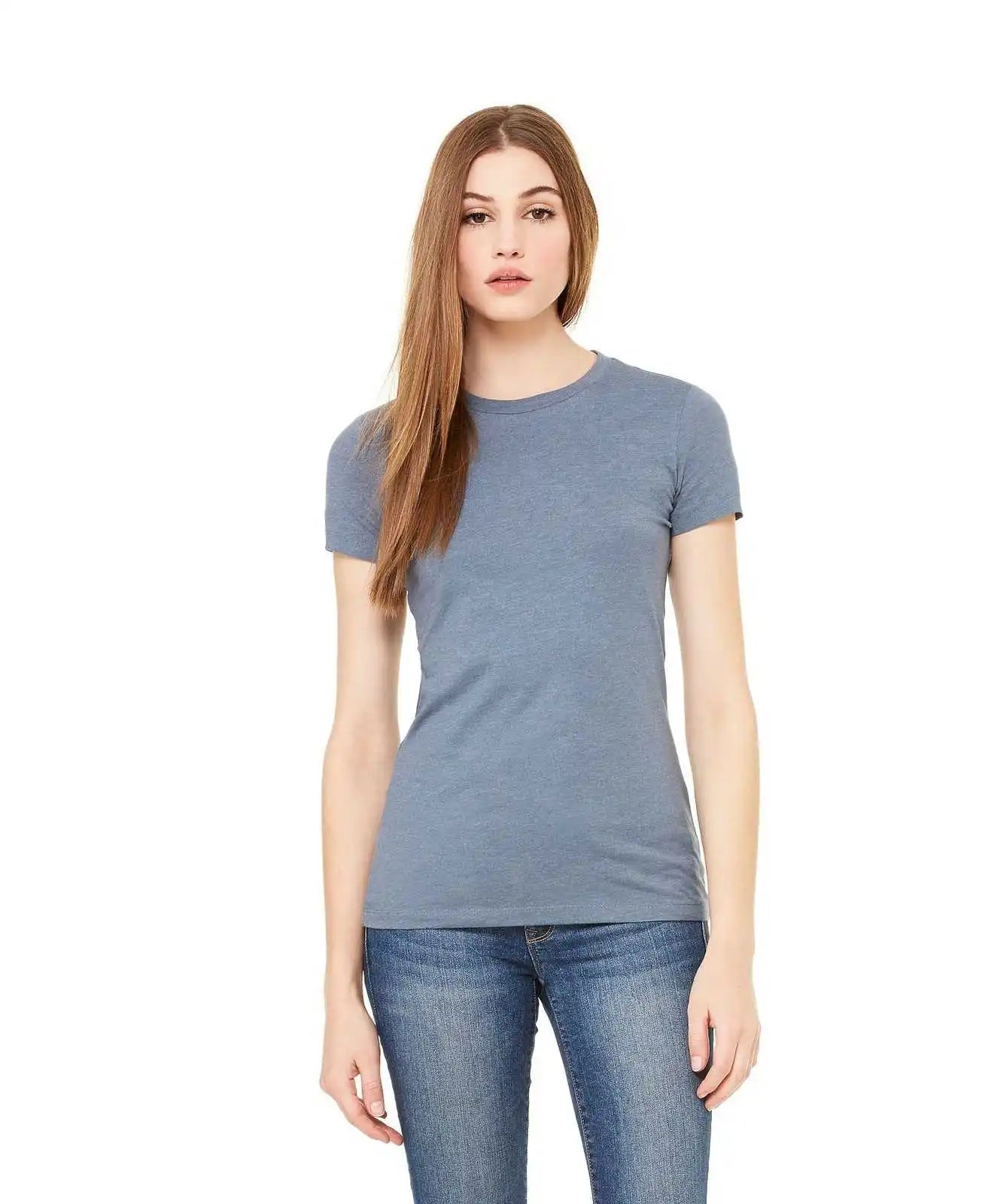 Bella + Canvas 6004 Women’s the Favorite Tee - Heather Slate