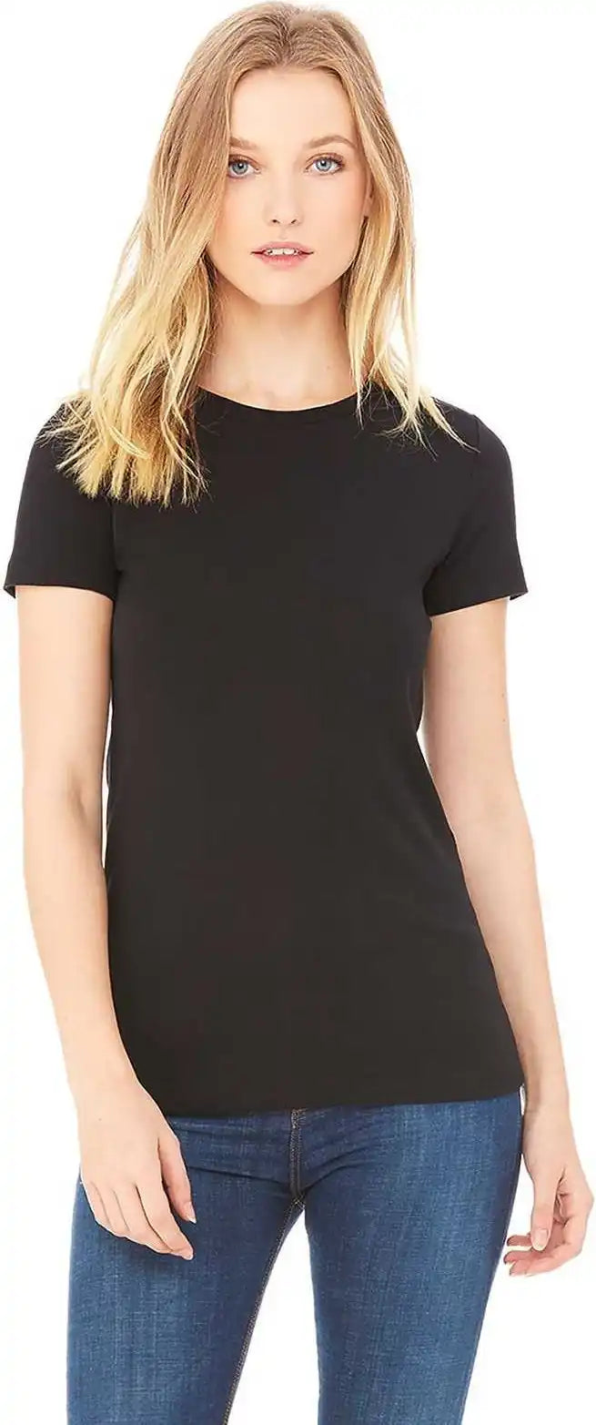 Bella + Canvas 6004 Women’s the Favorite Tee - Solid Black Blend