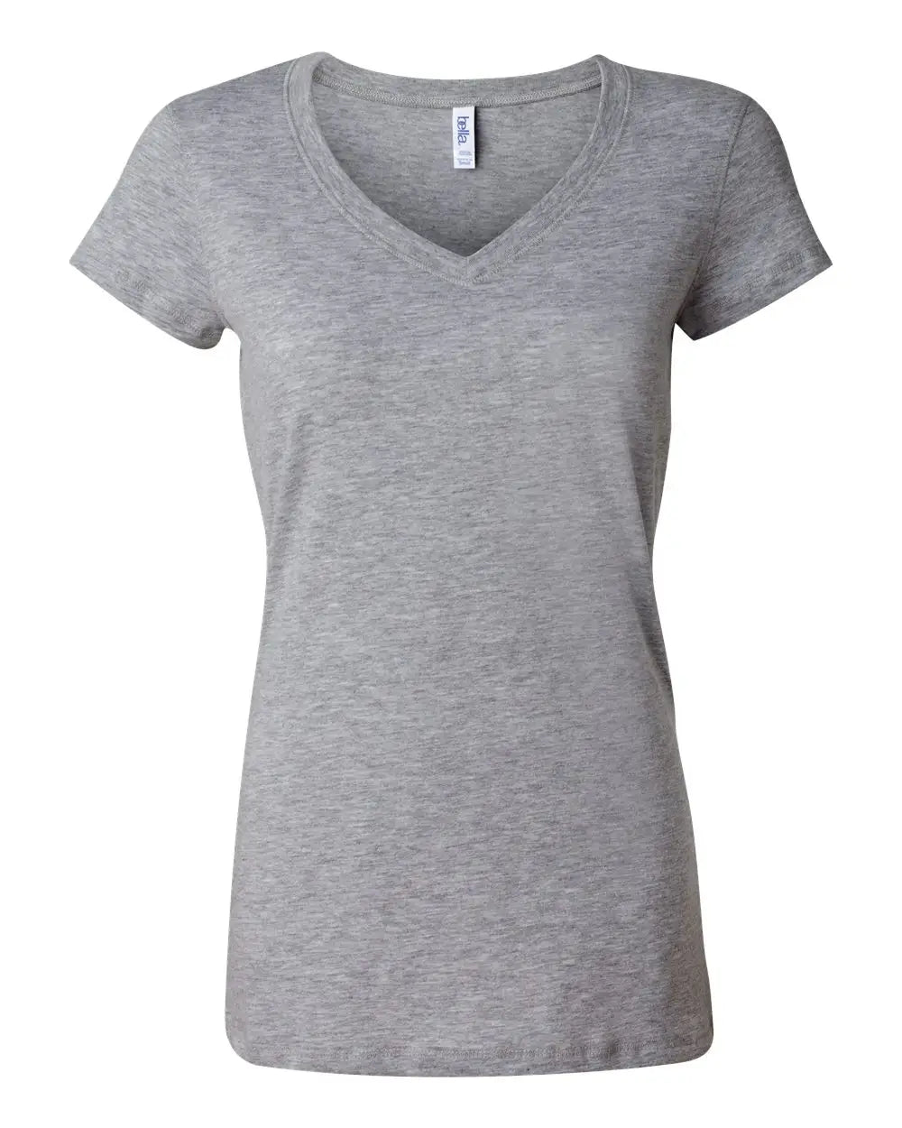 Bella + Canvas 6005 Women’s Jersey V-neck Tee - Athletic Heather - Gray / s